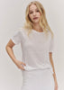 Jane Linen Tee White