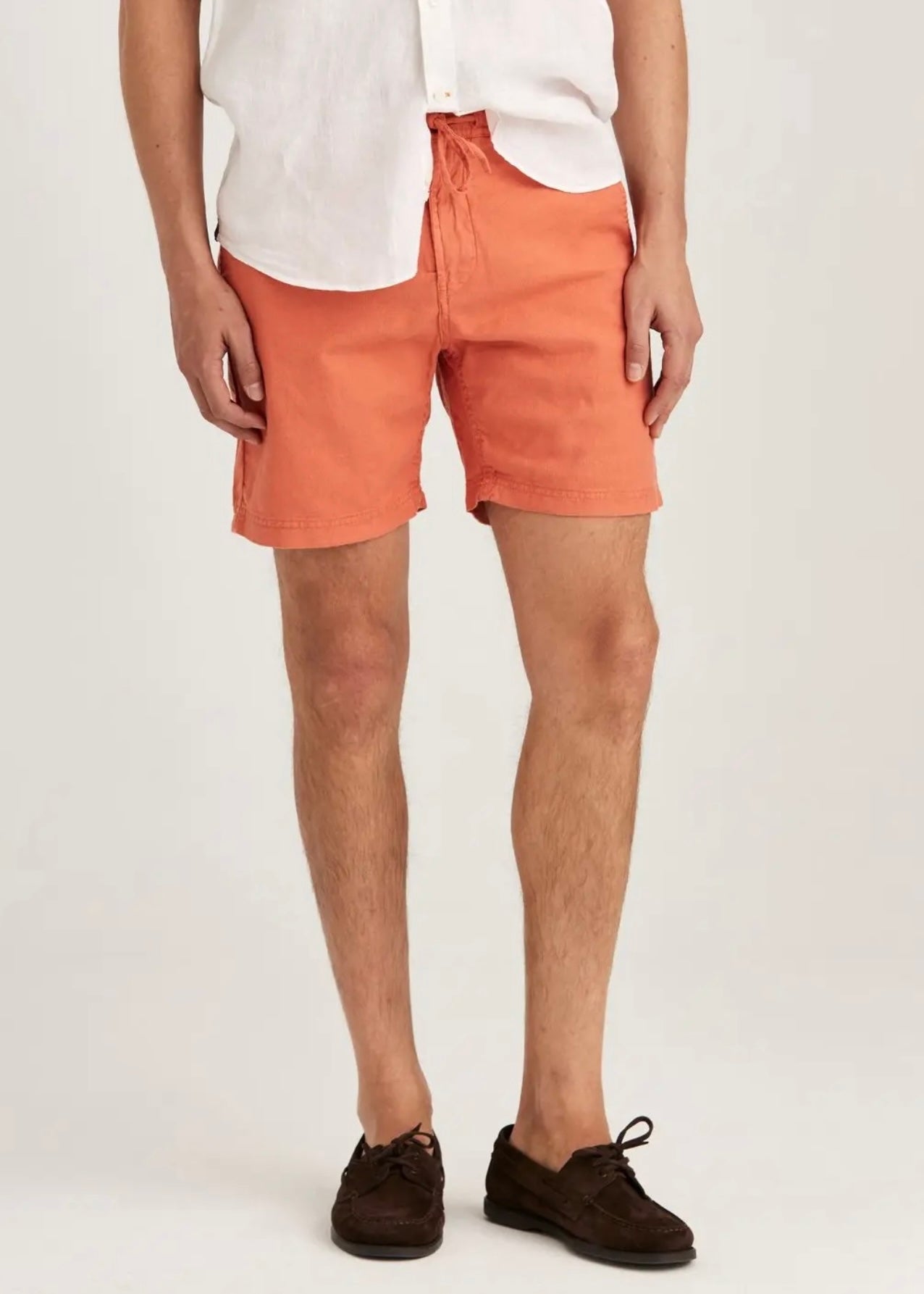 Morris Fenix Linen shorts - Orange