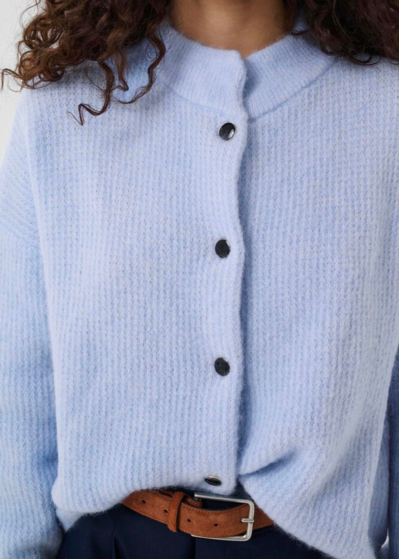 Alpha Short Cardigan Centaurea Melange