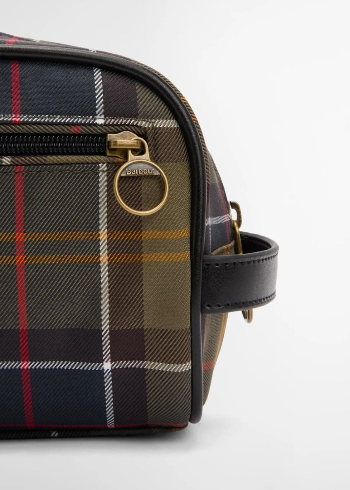 Tartan Washbag Olive