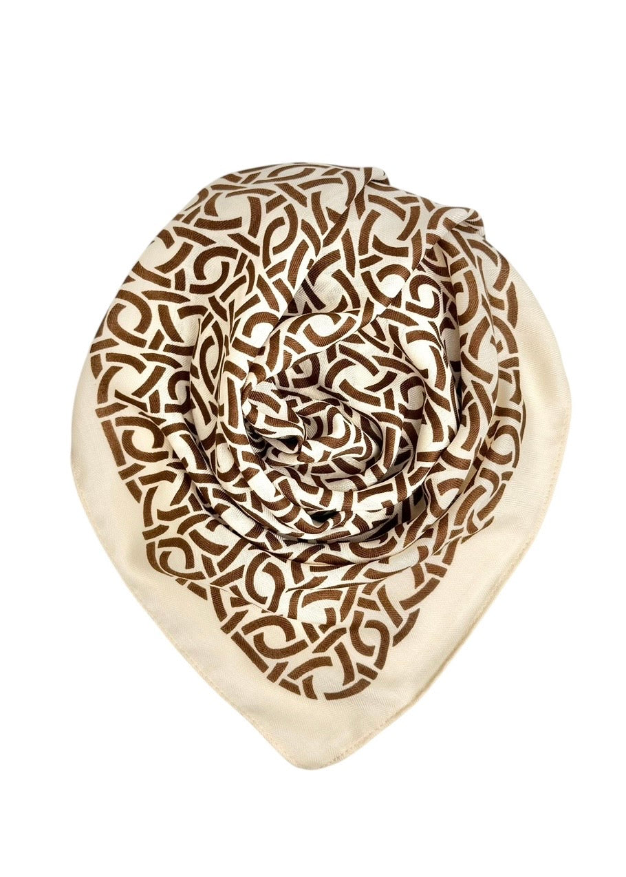 Cotton-Viscose Scarf Cream