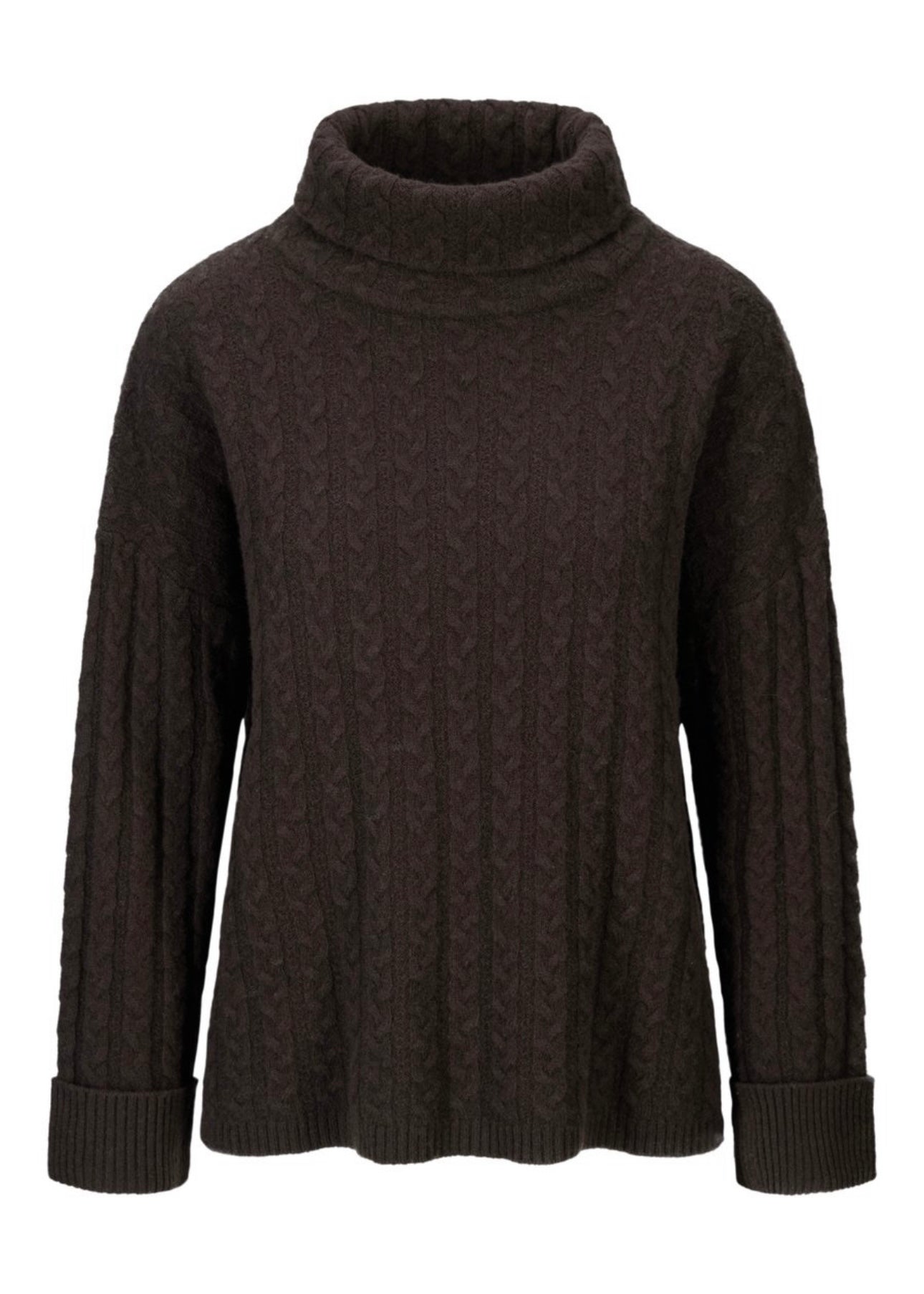 Tilda Merino sweater Dark Brown