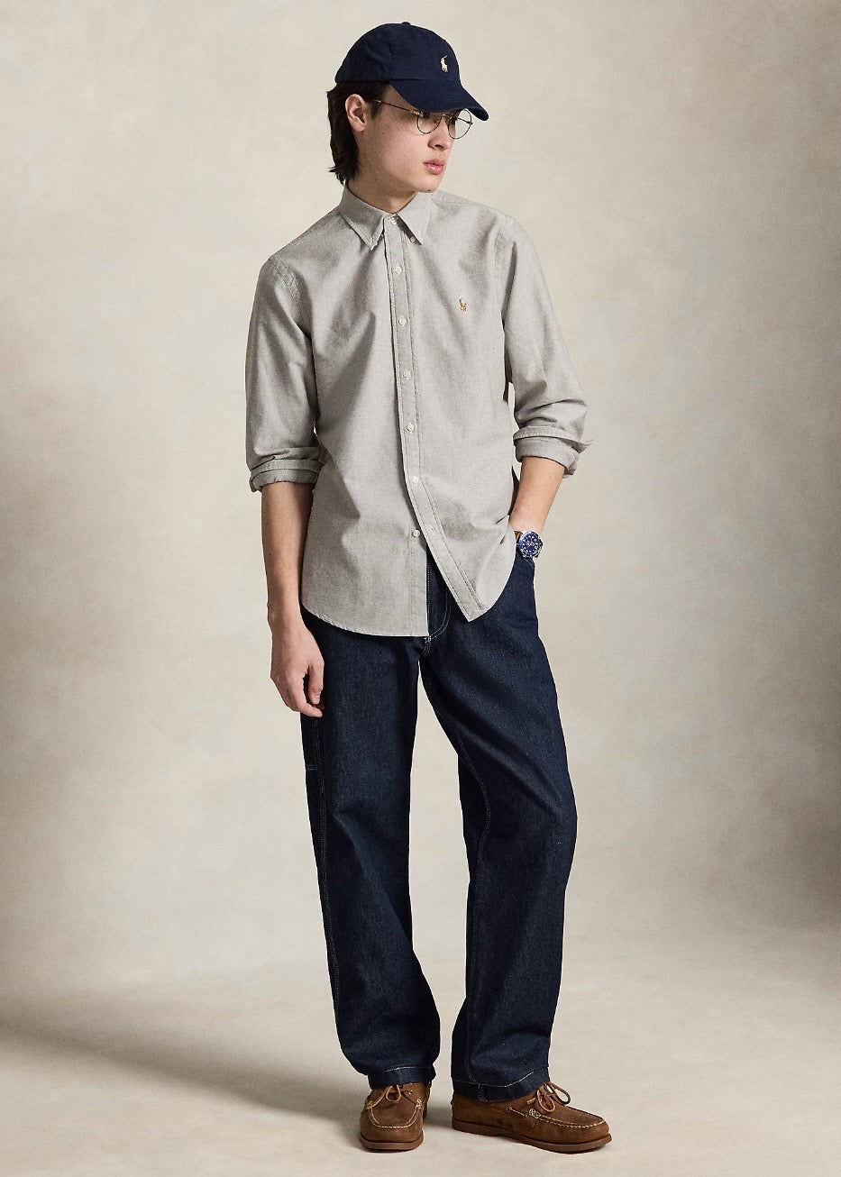 Custom Fit Oxford Shirt Nutmeg Brown