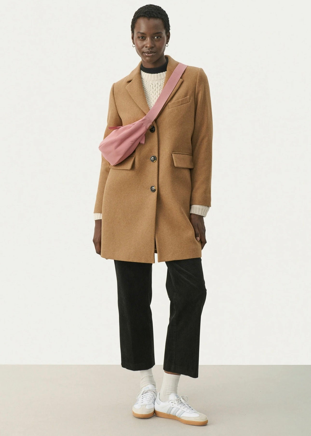 Part Two Leanette coat - Dark Camel Melange