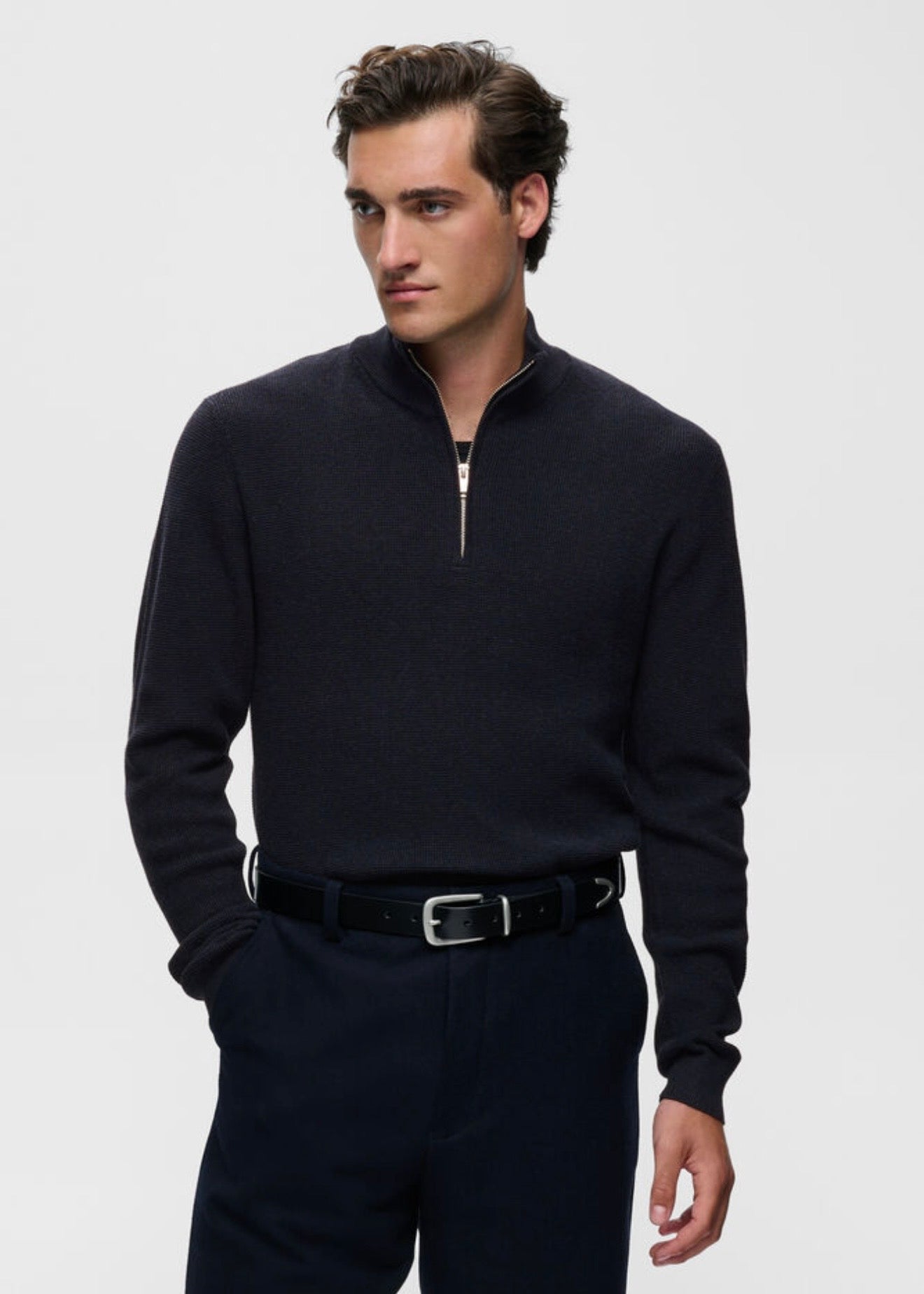 Lagoon Zip Dark Navy Melange