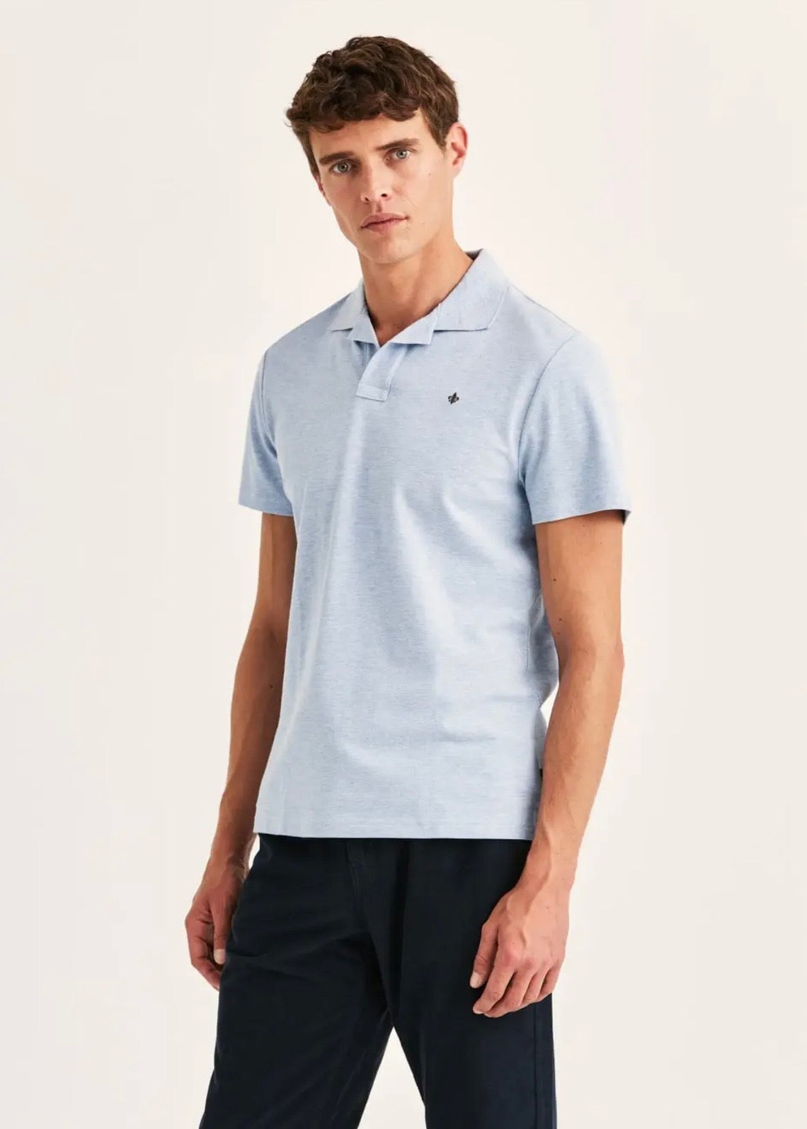 Dylan Piqué Shirt Blue