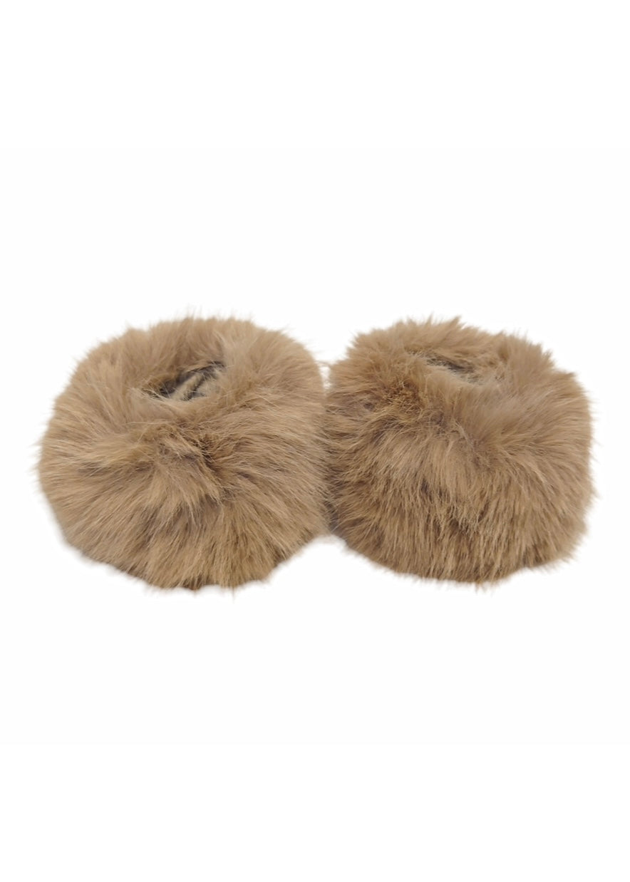 Fuskepels armcuffs Camel