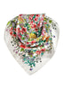 Silk Scarf Multi Flower