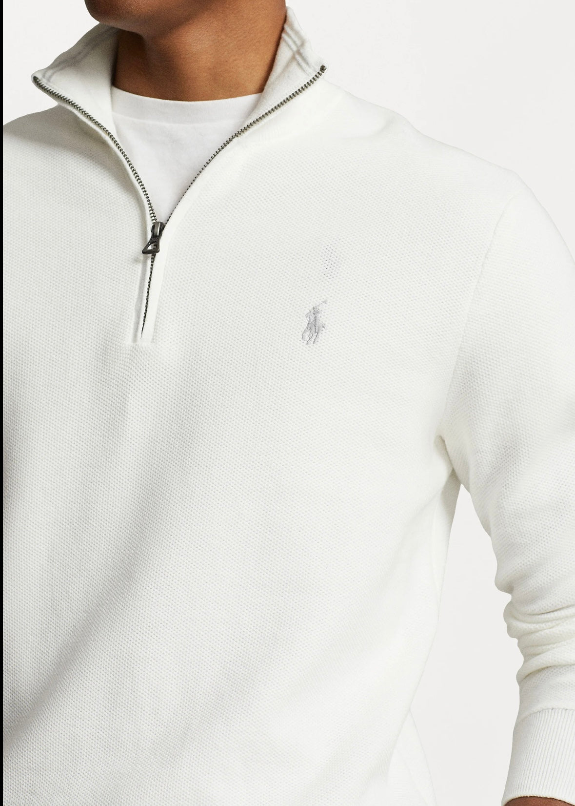 Polo Ralph Lauren Cotton Zip - Deckwash White