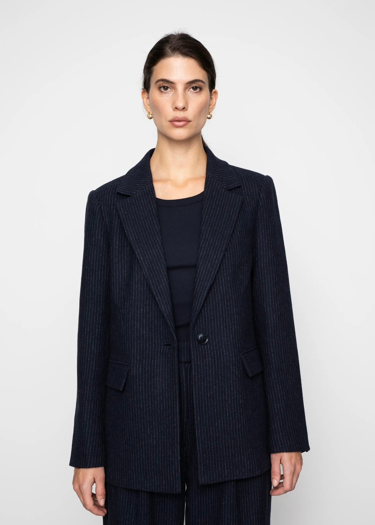 Camilla Pihl Zaina blazer - Navy Pinstripe