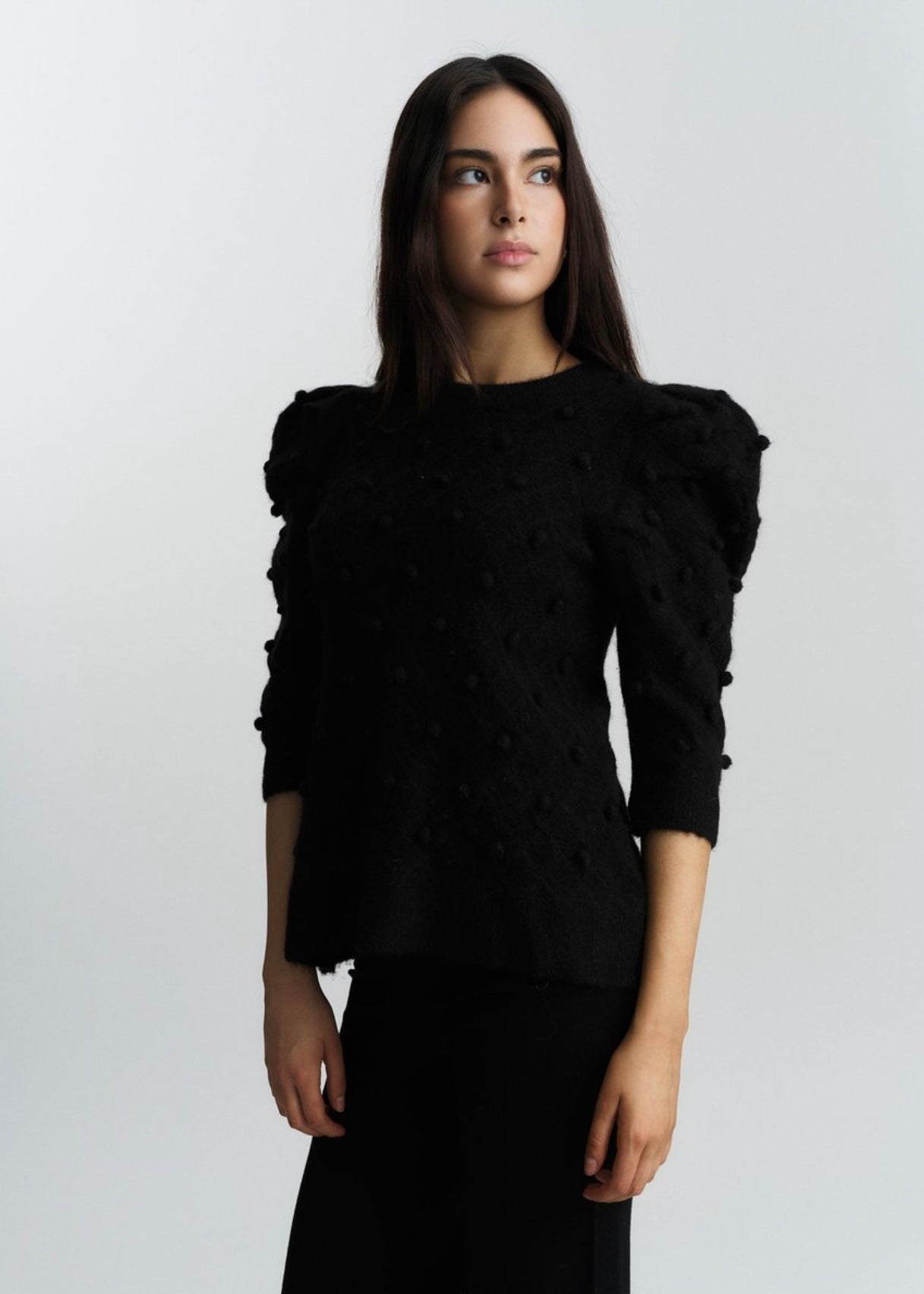 Try Alpaca sweater Black