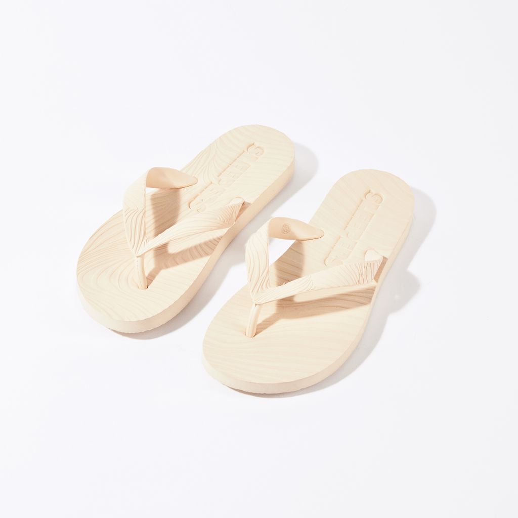 Sleepers Slim Wide Strap flip flop - Eggnog