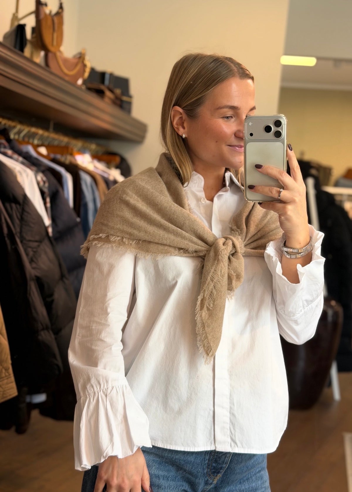 Cashmere Shawl Taupe