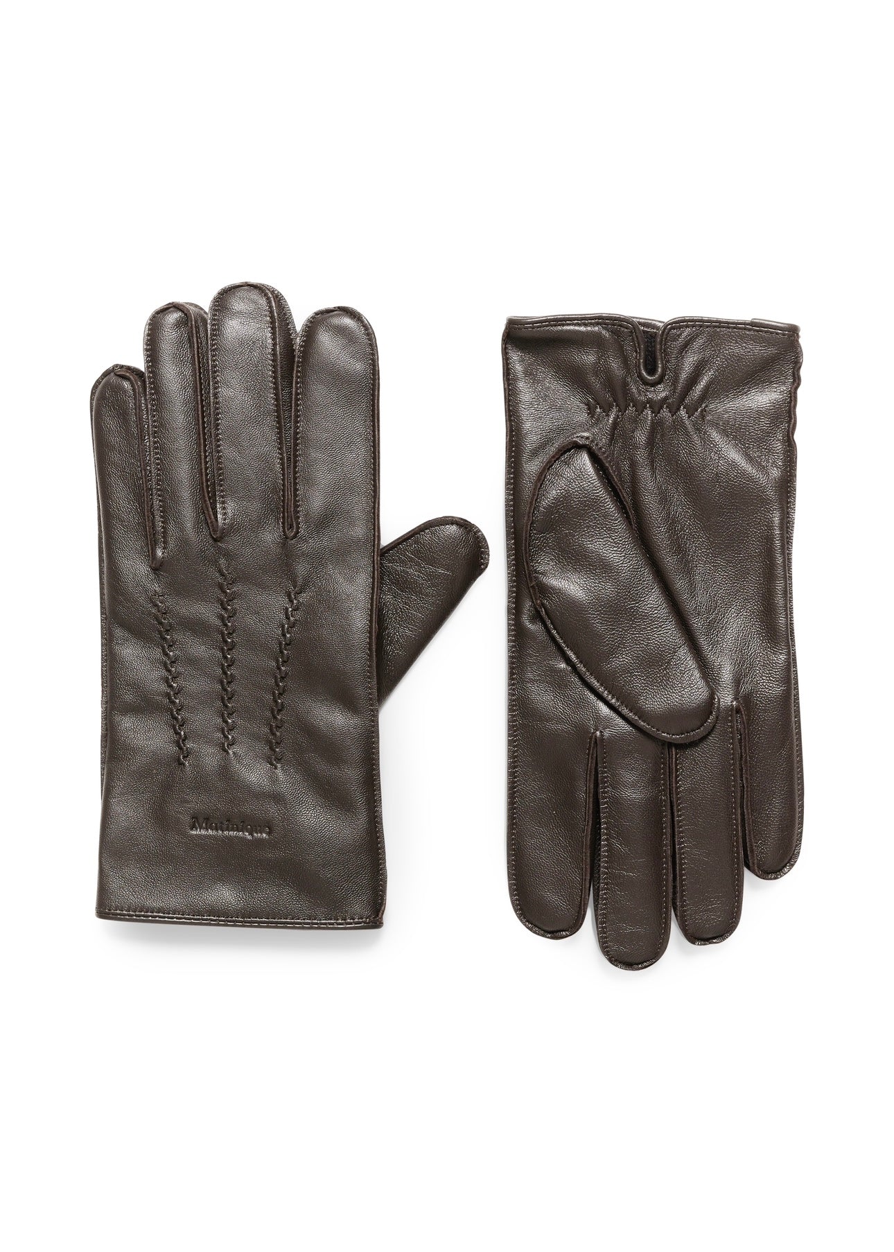 Trewy Leather gloves Dark Brown