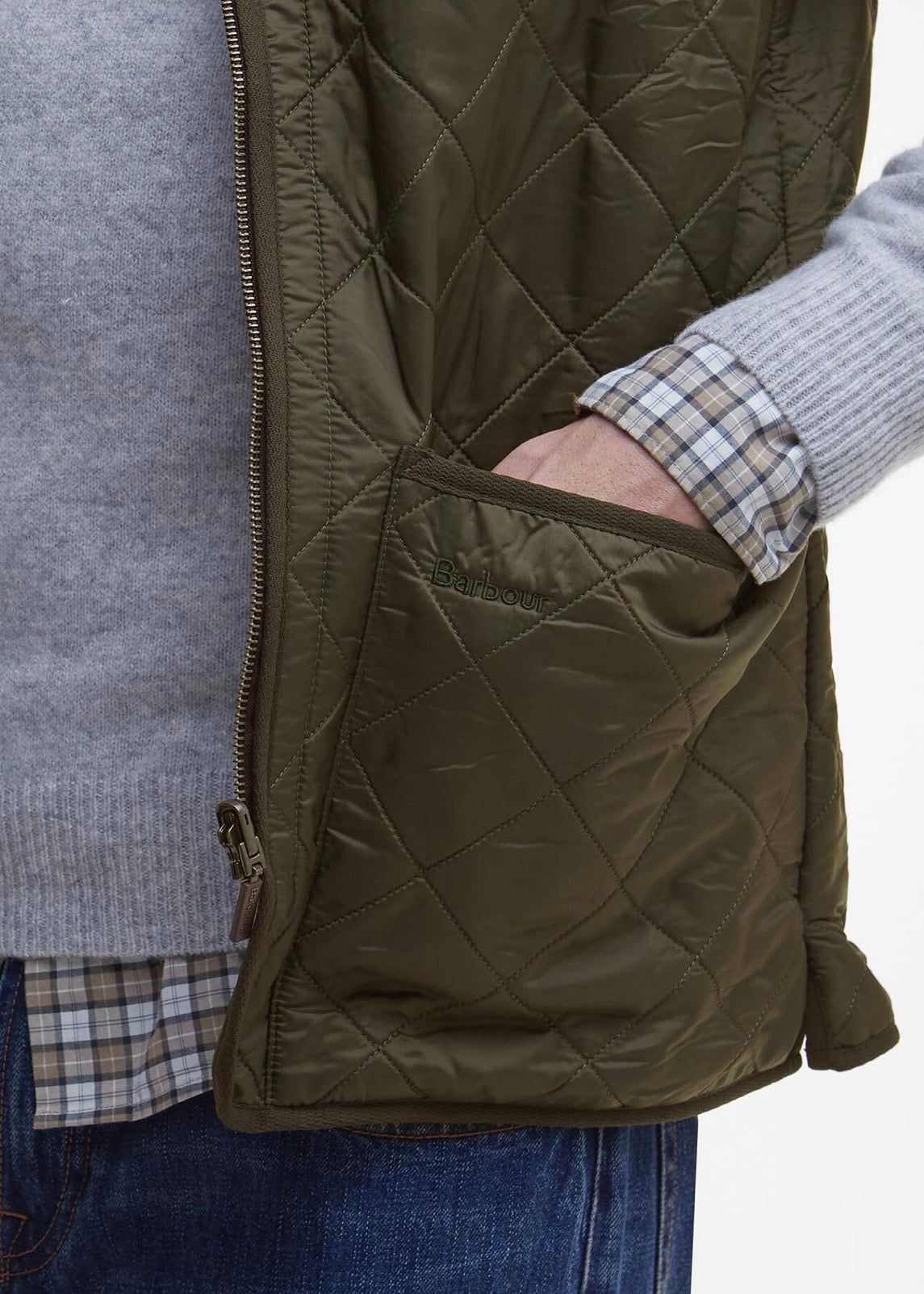 Polarquilt Waistcoat/Zip-In Liner Olive
