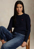 Cable Knit Cotton Crew Hunter Navy