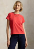Cotton Jersey Tee Bright Hibiscus