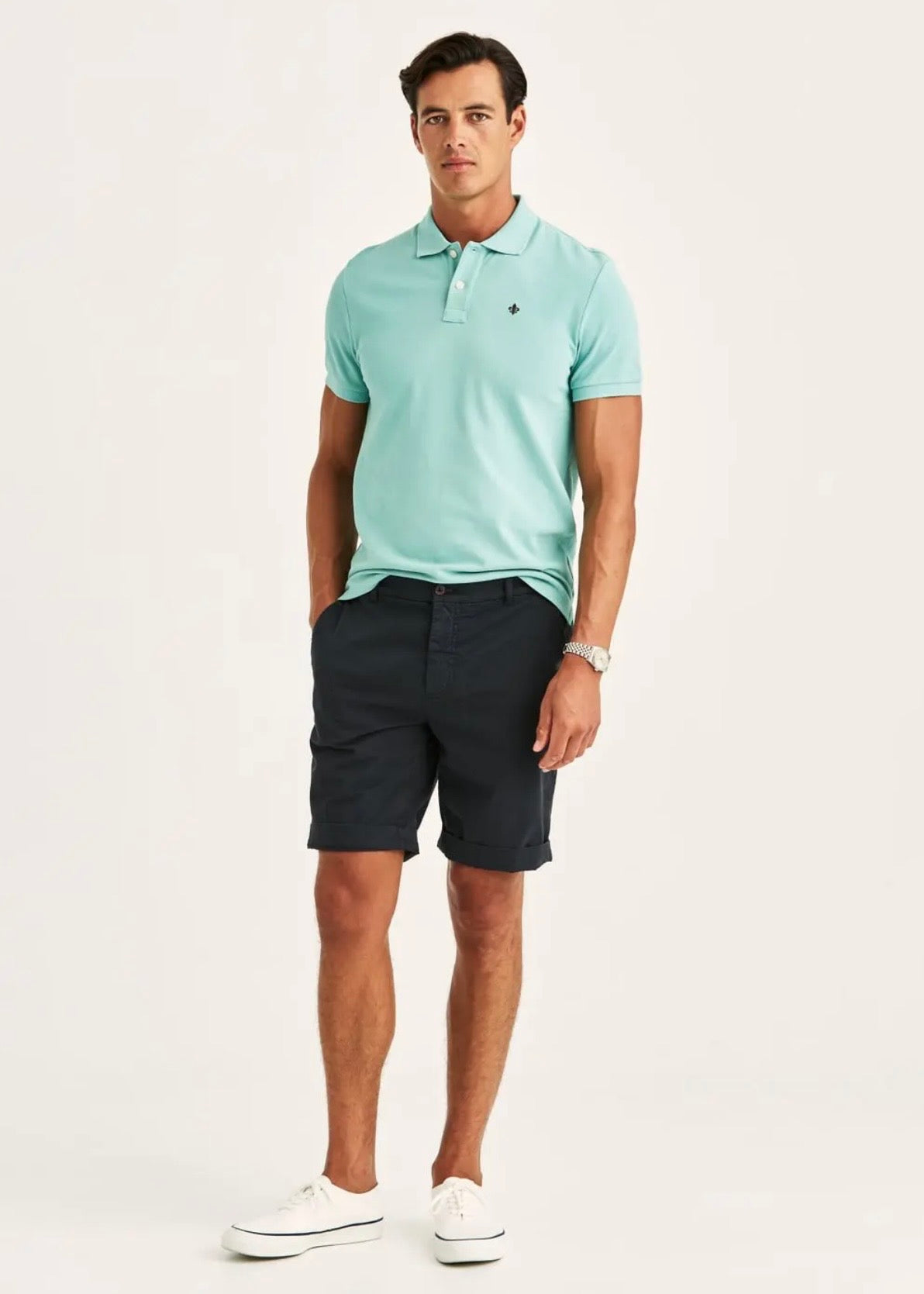 Jeffrey Summer Chino Shorts Blue