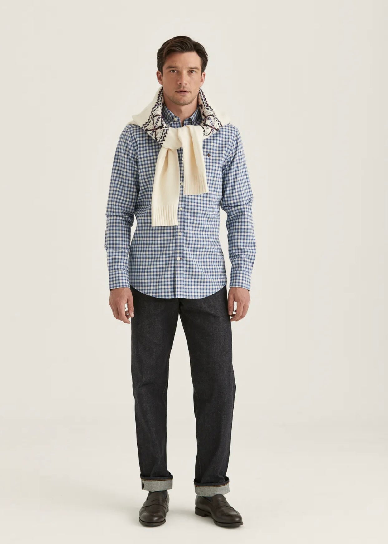 Morris Watts Flannel Check shirt - Blue