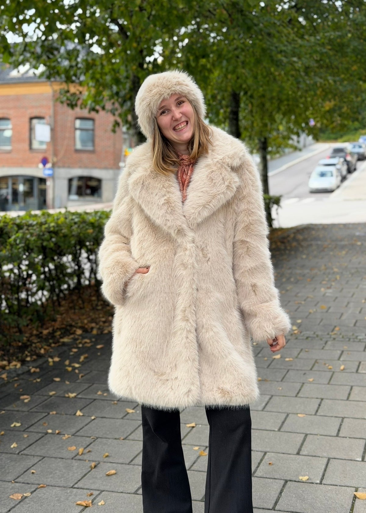 St. Moritz Fuskepels Jakke Lys Beige