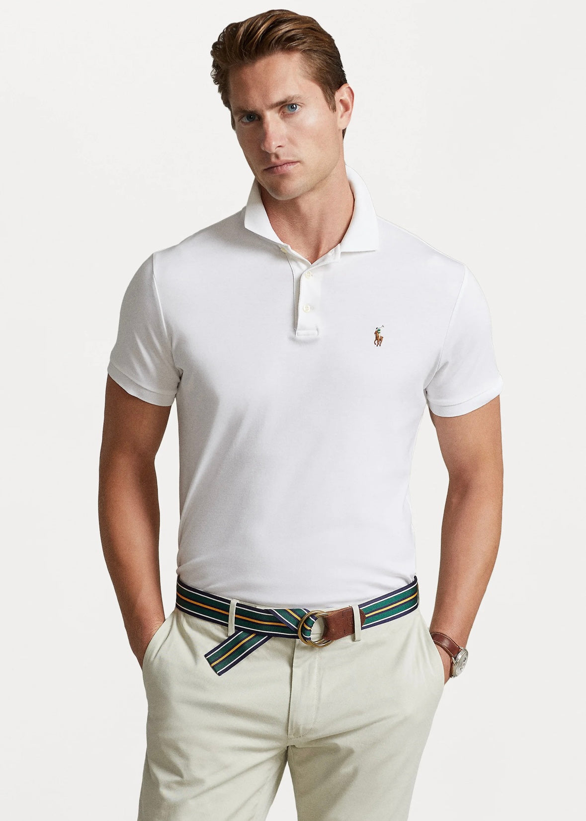 Polo Ralph Lauren Interlock pique - White