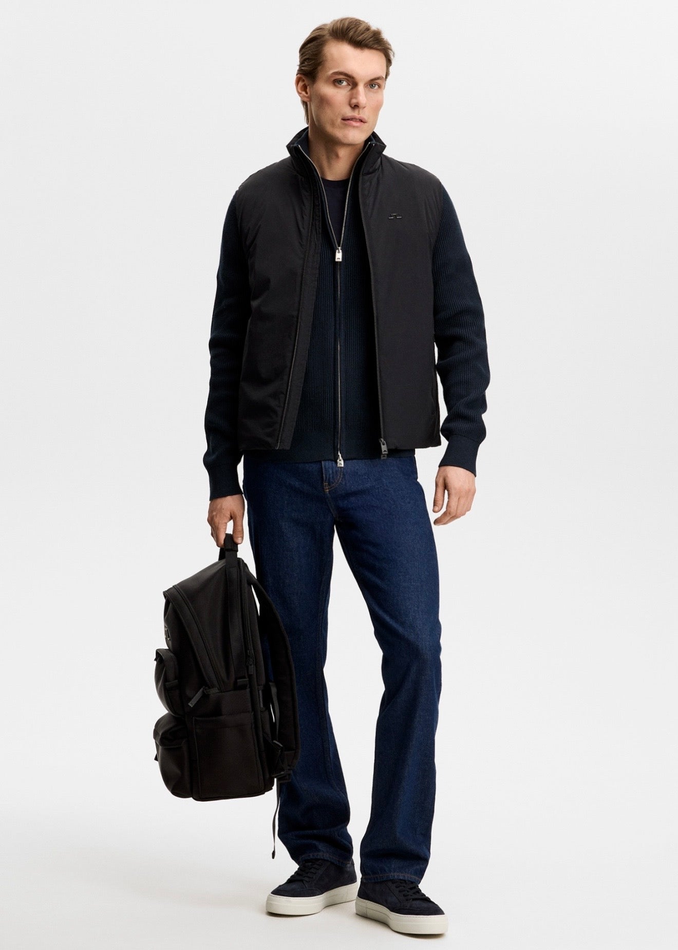 Alexis Full Zip Cardigan Navy