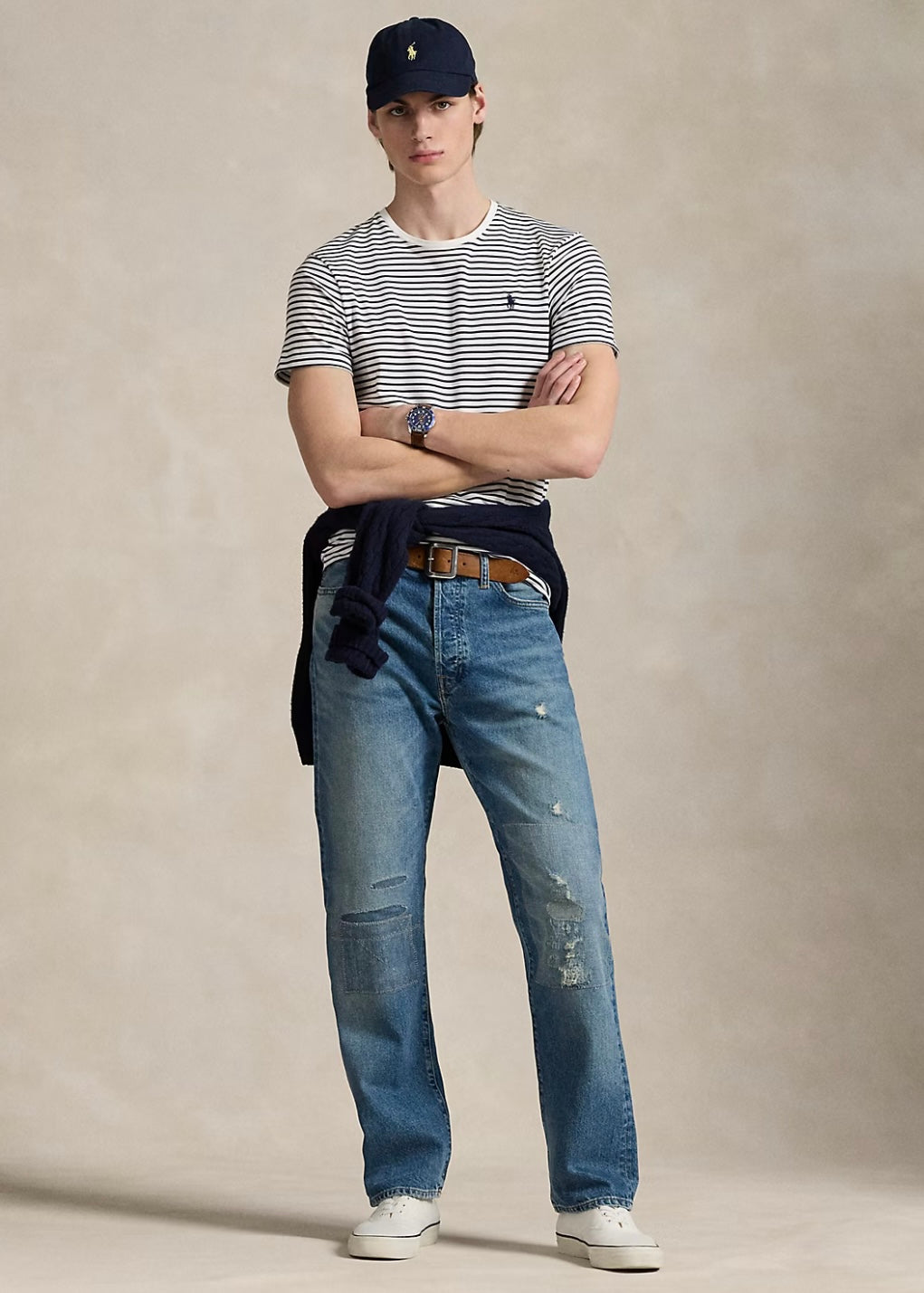 Ralph Lauren Interlock t-shirt - White/Refined Navy