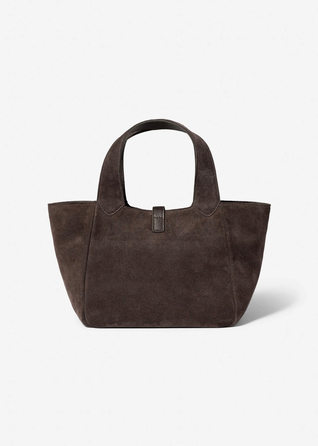 Lucille Tote bag Small Dark Brown Suede