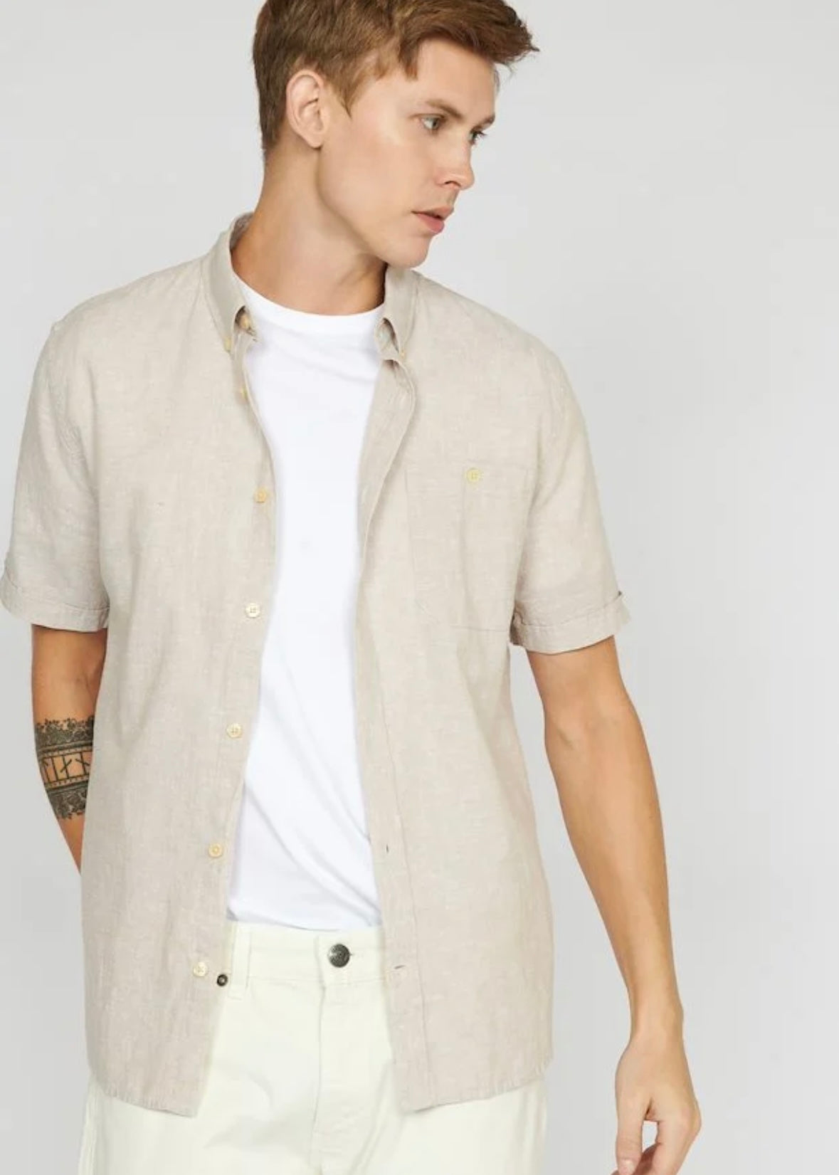 Matinique Trostol BD shirt - Plaza Taupe