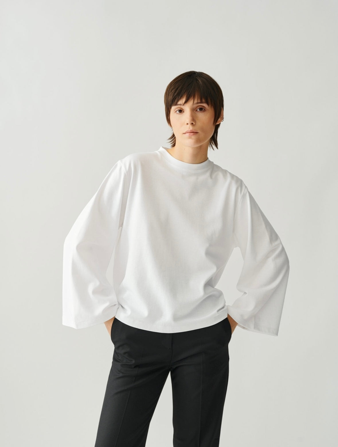 Julie Josephine Amanda longsleeve - White