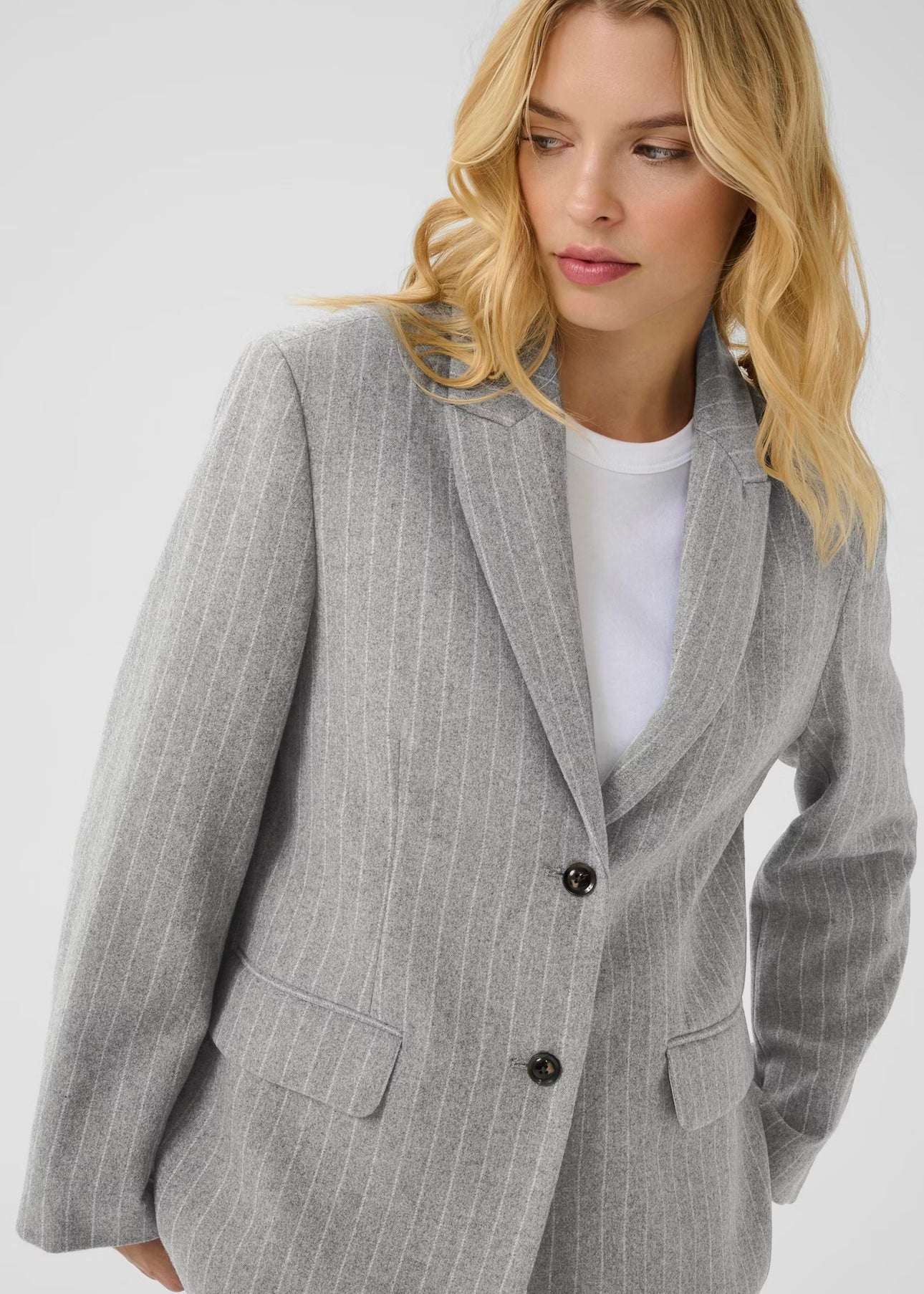 Somaya blazer Medium Grey Pinstripe