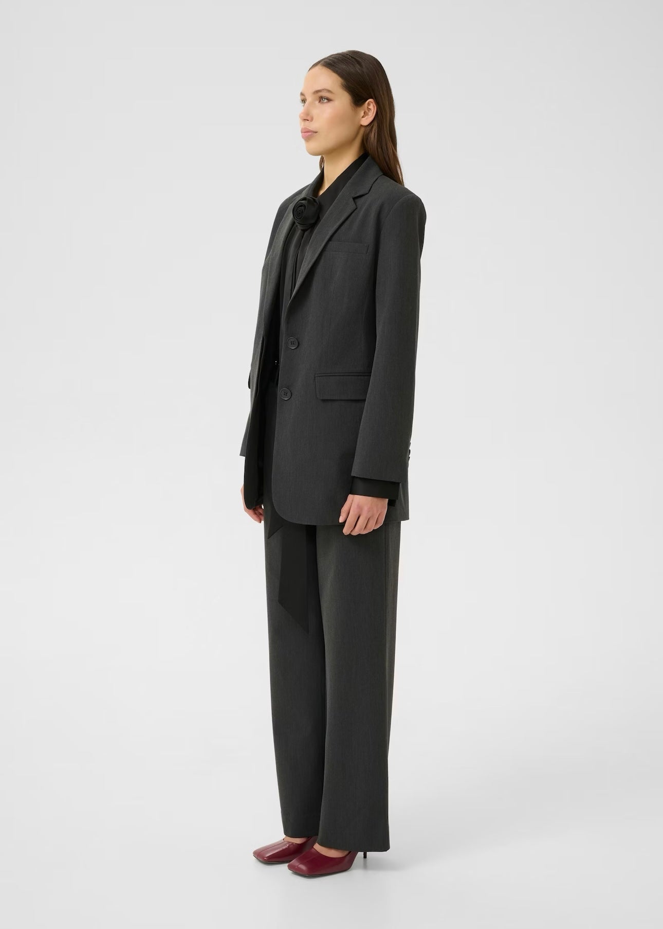 Erle blazer Dark Grey Melange