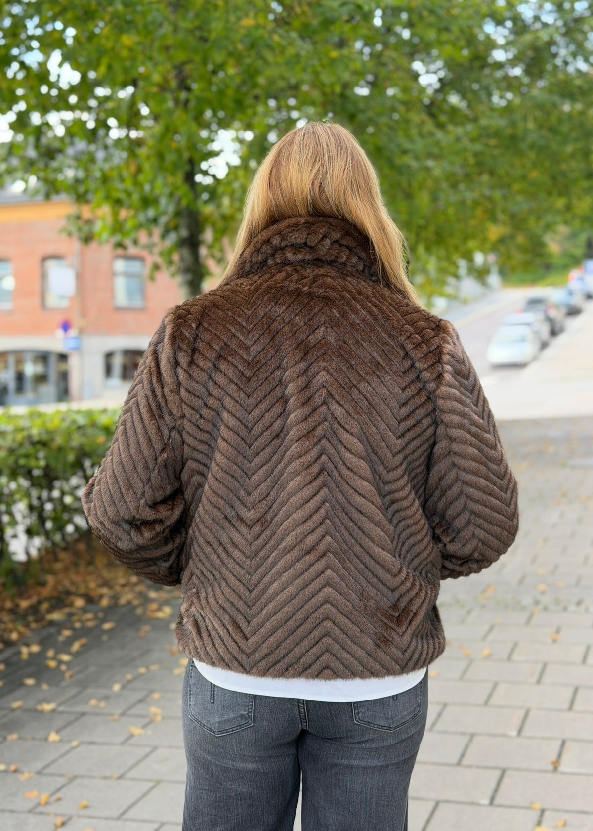 Alexandra Fuskepels Jakke Minkbrun