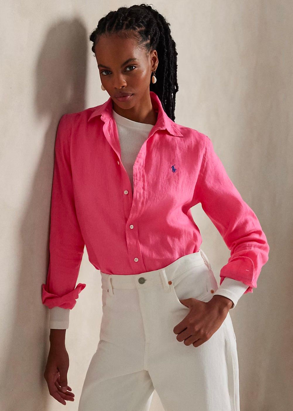 Polo Ralph Lauren Linen shirt - Hot Fuchsia