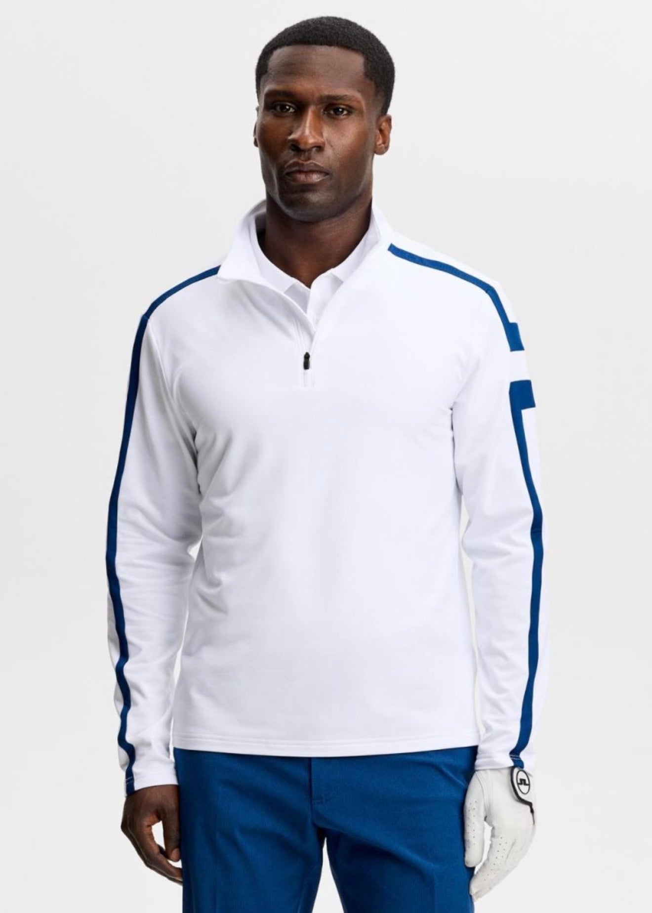 Keaton Quarter Zip Midlayer White