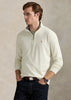 Jersey Quarter Zip Parchment Cream