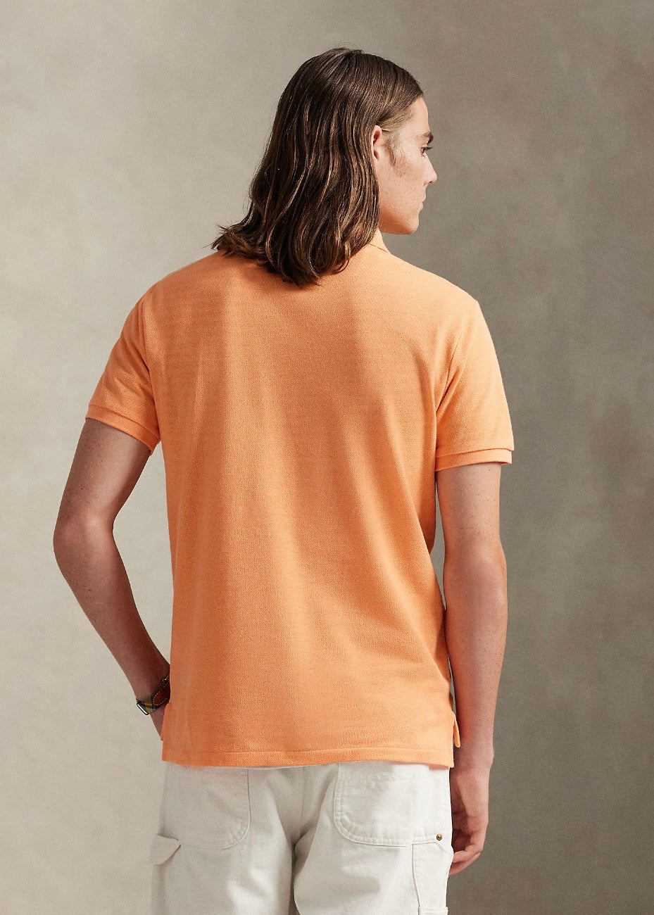 Mesh Polo Shirt Pompano Orange