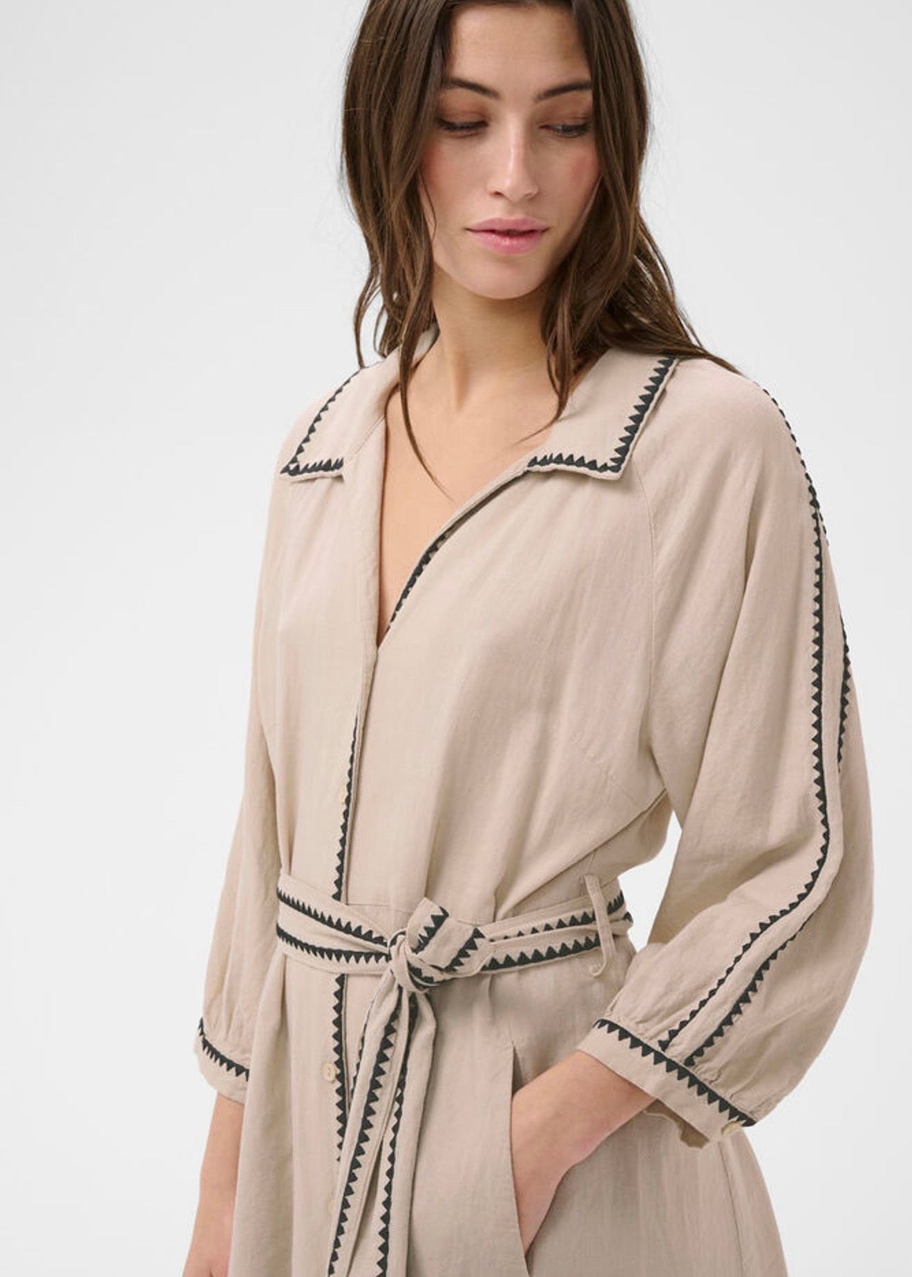 Sicilias Dress Oatmeal