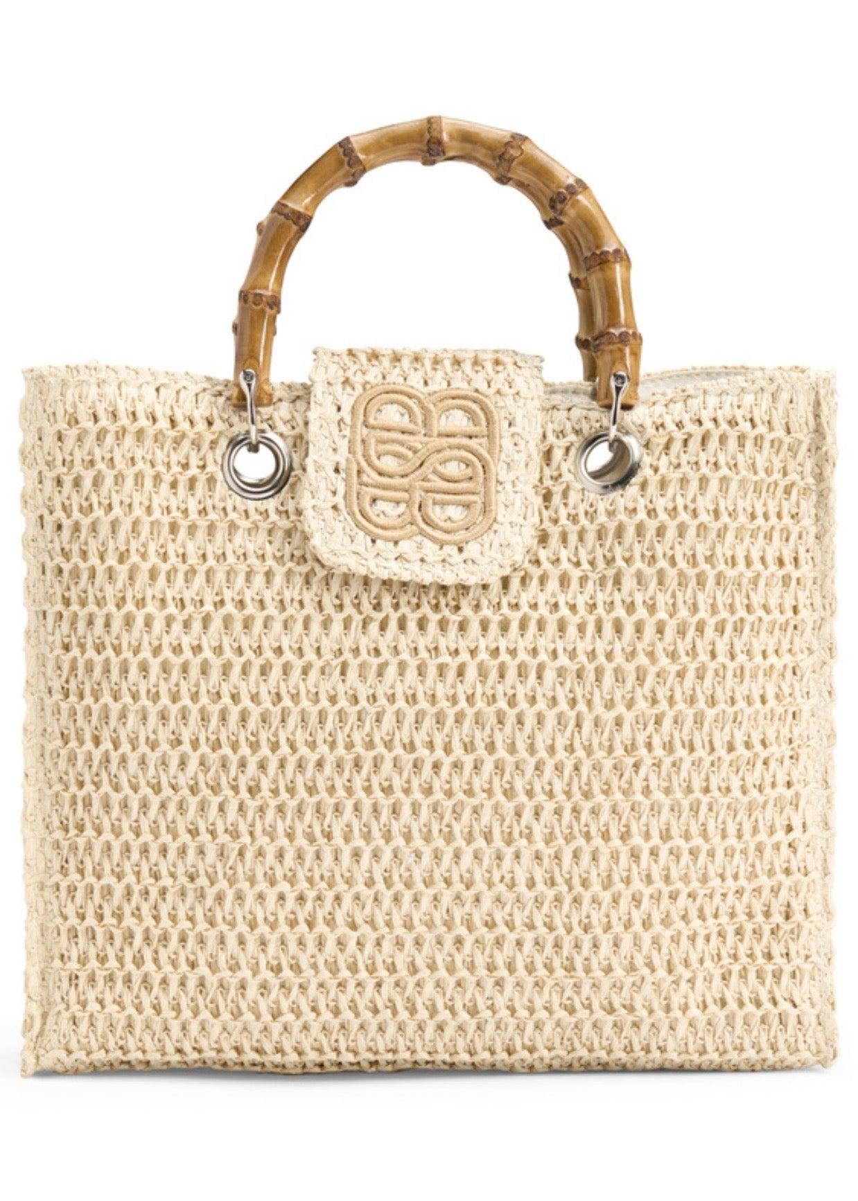 Evelyn Straw Bag Beige