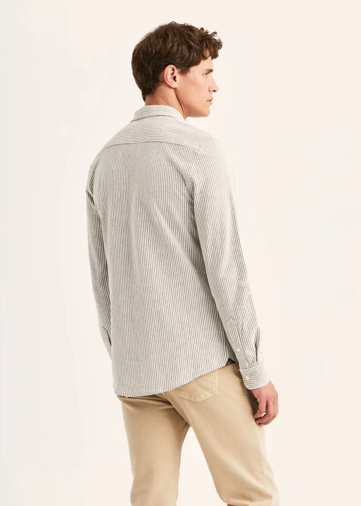 Camden Piqué Shirt Brown/White