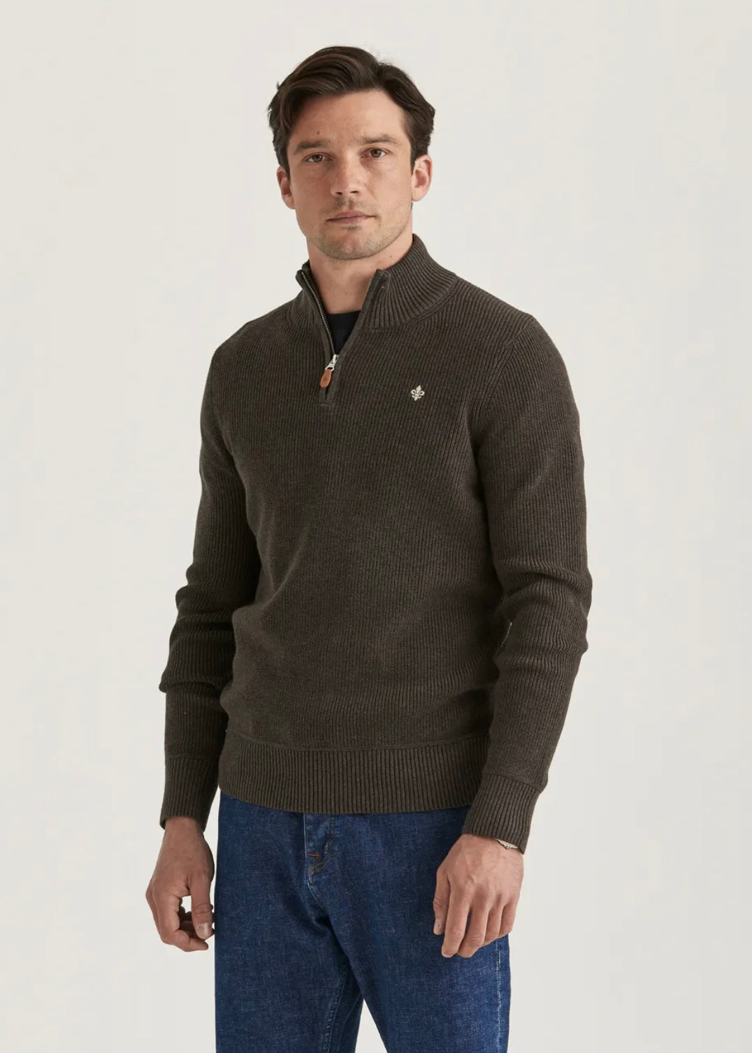 Morris Bernard Half zip - Brown