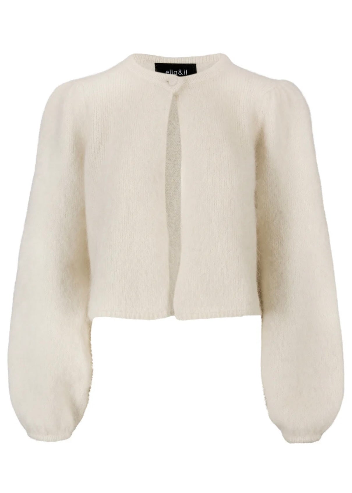 Ella&il Amelia Chunky cardigan - Bright White