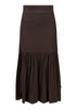 Lill Linen Skirt Dark Brown