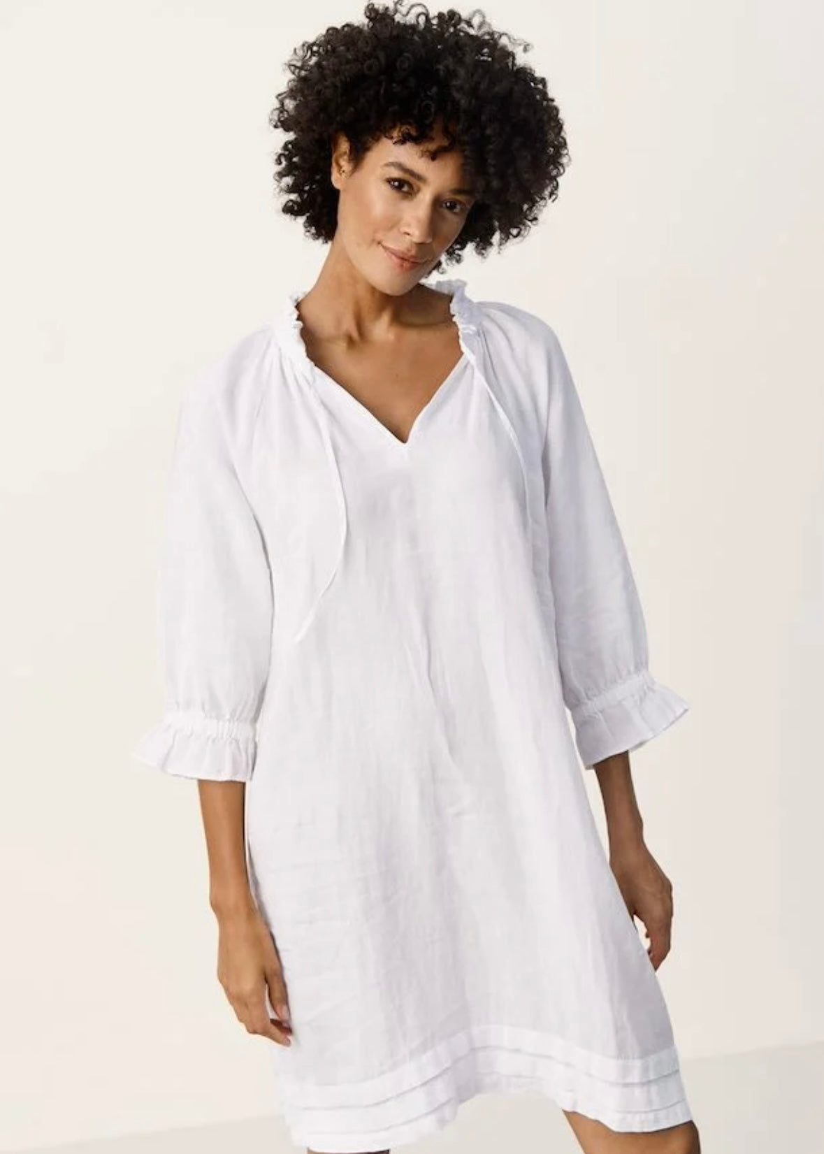 Part Two Aran dress - Bright White