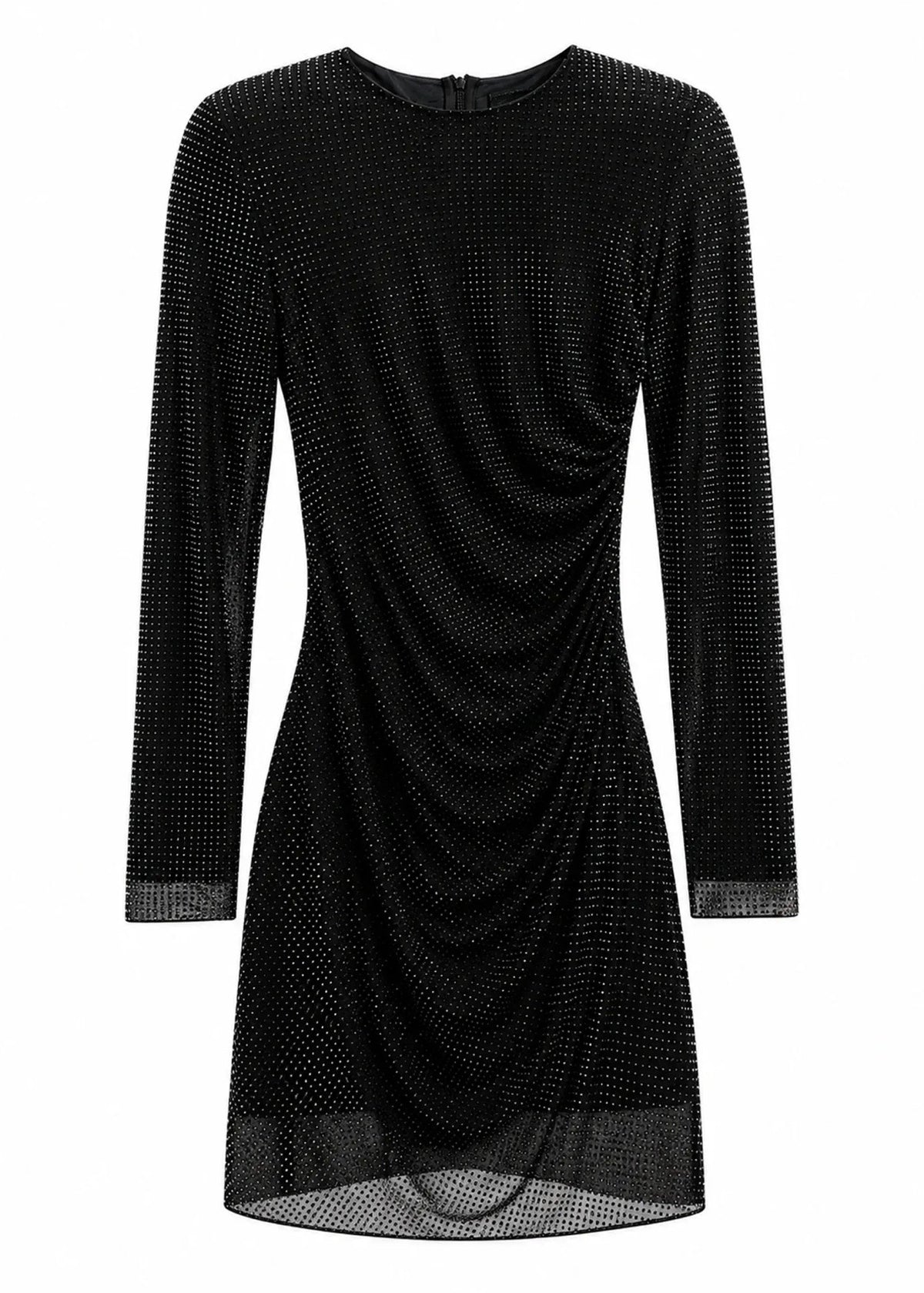 Jamie Rhinestone Dress Black