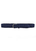 Braided Leather Belt Navy