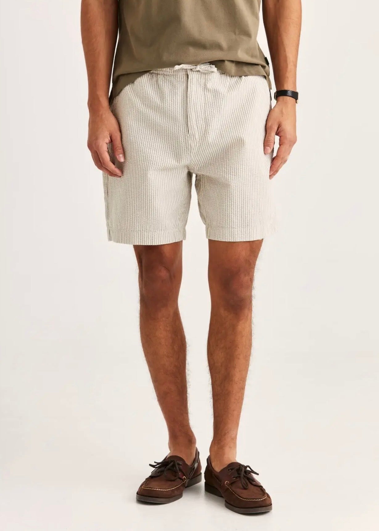 Fenix Seersucker Shorts Khaki