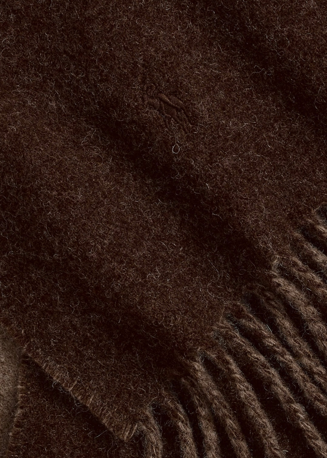 Reversible Wool scarf Nutmeg/Brown