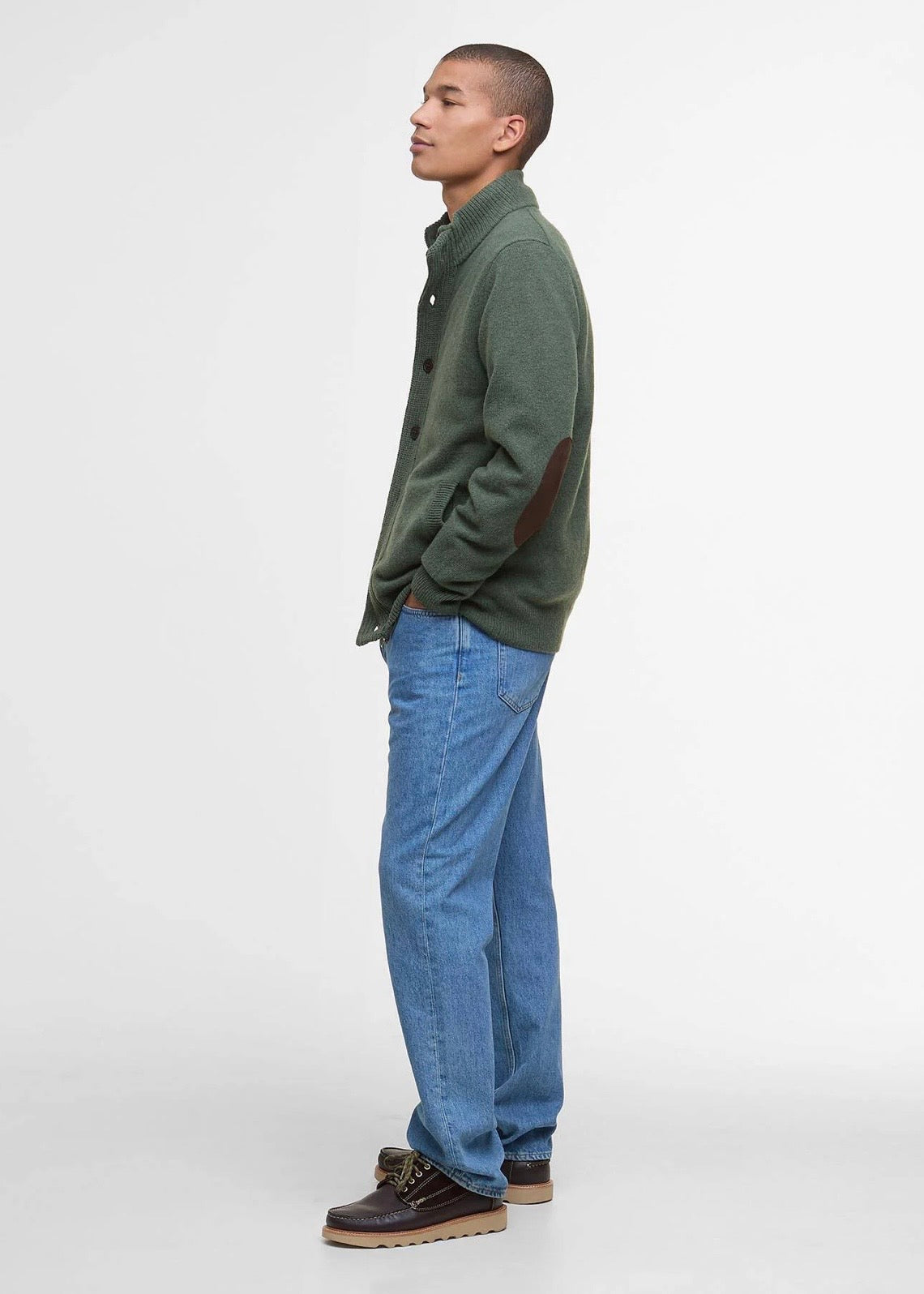 Essential Patch Zip Trough Olive