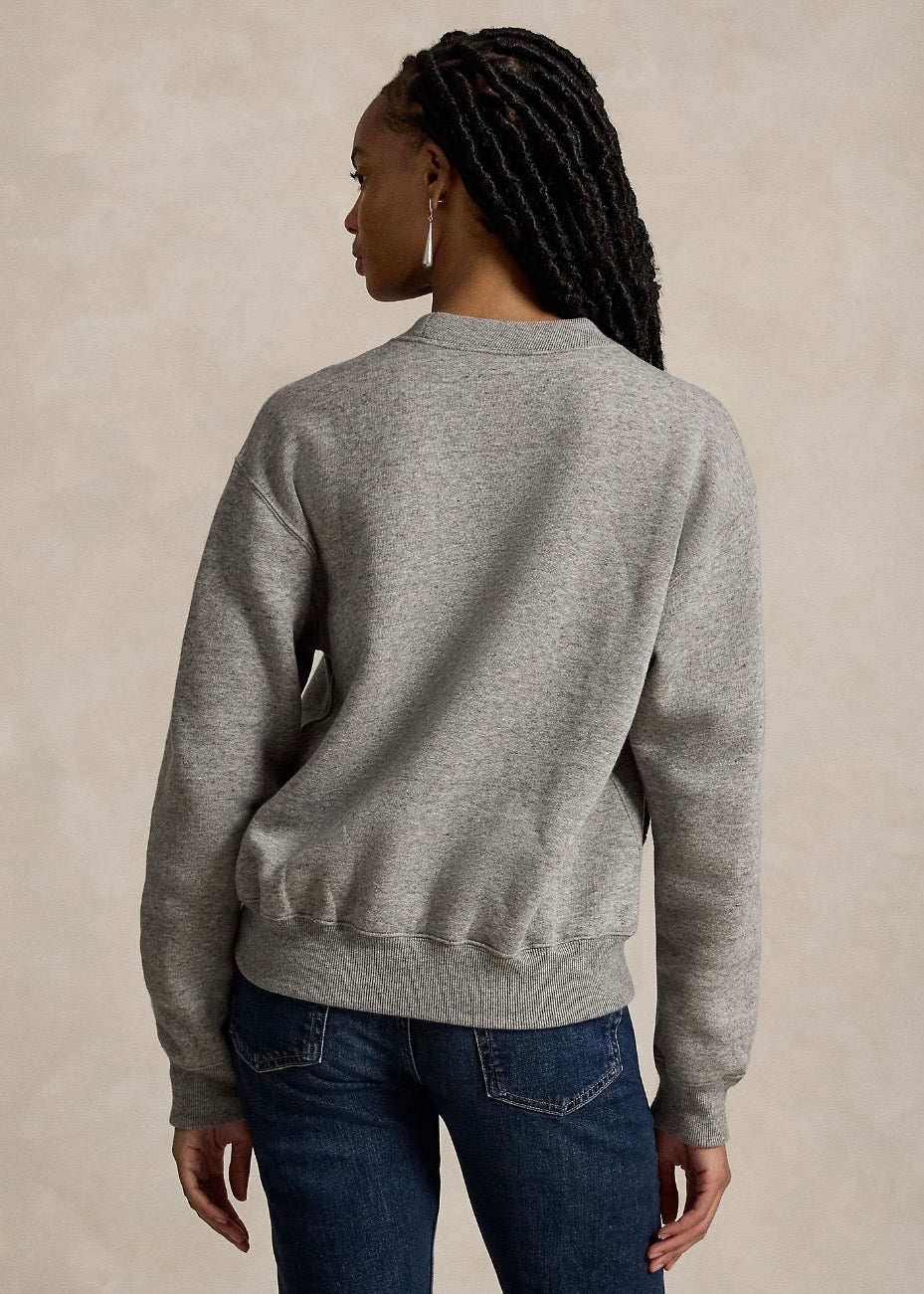 Polo Bear Fleece Crewneck Dark Vinatge